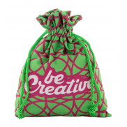 średnia personalizowana torebka/woreczek na prezent - zielony