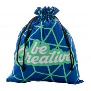 Duża personalizowana torebka/woreczek na prezent - czarny