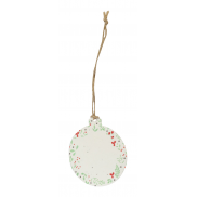 Ozdoba choinkowa / bombka - naturalny