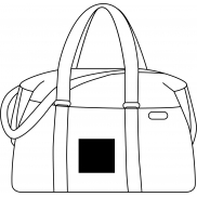 Weekenowa torba podróżna MALMÖ, niebieski, srebrny