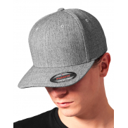 Czapka z daszkiem Plain Span Flexfit - heather grey