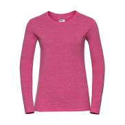 Damski podkoszulek HD z długim rękawem - pink marl