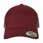 Dwukolorowa czapka Retro Trucker - maroon/grey