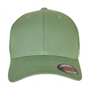 Dziecięca czapka z daszkiem Flexfit Wooly Combed - dark leaf green