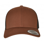 Dwukolorowa czapka Retro Trucker - coyote brown/black