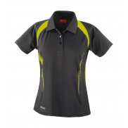 Damskie polo Spiro Team - grey/lime