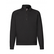 Bluza z krótkim zamkiem - black