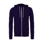 Bluza z kapturem na zamek Unisex - team purple