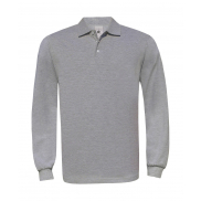 Polo z długimi rękawami Safran LSL - heather grey