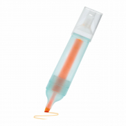 Zakreślacz LIGHT IT UP, pomarańczowy