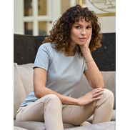 Damski T-Shirt Interlock - clay