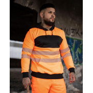 Bluza z kapturem EOS - Hi-Vis - yellow/black
