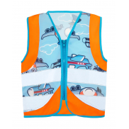 Dziecięca kamizelka odblaskowa Action - plane orange