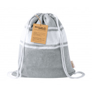 Ręcznik plażowy / worek ze sznurkami - szary