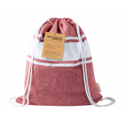 Ręcznik plażowy / worek ze sznurkami - czerwony