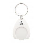 żeton / brelok RPET - biały