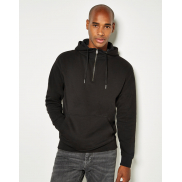 Bluza z kapturem z krótkim zamkiem - dark grey