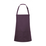 Krótki fartuch - aubergine