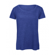 Damski T-Shirt Triblend - heather royal blue