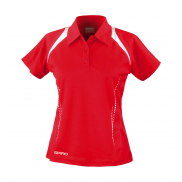 Damskie polo Spiro Team - red/white