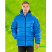 Kurtka z kapturem z recyklingu - black