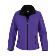 Damski Softshell Printable - purple/black