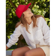 Czapka z daszkiem EarthAware® 5-panelowa - white