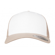 Retro Trucker Colored Front - khaki/white/khaki