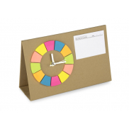 Zegar na biurko POSIT brązowy