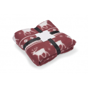 Koc polarowy RENO czerwony