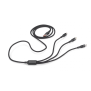 Kabel USB 3 w 1 FAST czarny