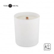 Świeca sojowa 220g - Library - VERA YOUNG biały