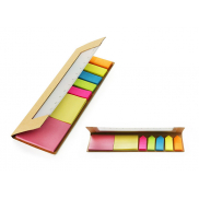 Linijka z karteczkami RECO beżowy (naturalny)