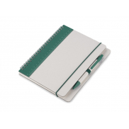 Notes z linjką i długopisem REGALI zielony