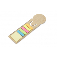 Linijka bambusowa z karteczkami BEMO beżowy (naturalny)