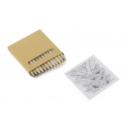 Kredki z kolorowanką LOTI brązowy