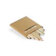 Kredki 12 szt. KOLORA beżowy (naturalny)