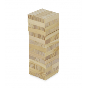 Gra drewniana BRICKS beżowy (naturalny)