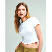 Koszulka damska Baby Tee - solid white blend