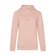 Damska bluza z kapturem QUEEN - soft rose