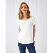Inspire Slub /damski T-shirt - chic pure white