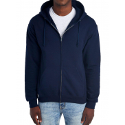 Bluza z kapturem na zamek NuBlend - j. navy