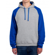 Bluza z kapturem NuBlend Colour Block Raglan - oxford / royal