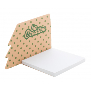 Personalizowane karteczki samoprzylepne z motywem świątecznym - naturalny