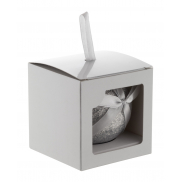 Ozdoba choinkowa / bombka - srebrny