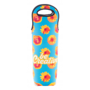 Personalizowana torba RPET na wino - czarny