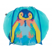 Personalizowana torba ze ściągaczem - niebieski