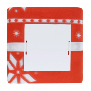 Koc świąteczny RPET - czerwony