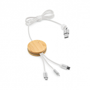 Kabel Feynmana rPET 3 w 1 Biały