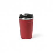 Limpopo Kubek podrózny ze stali nierdzewnej z recyklingu 460 ml Burgundowy